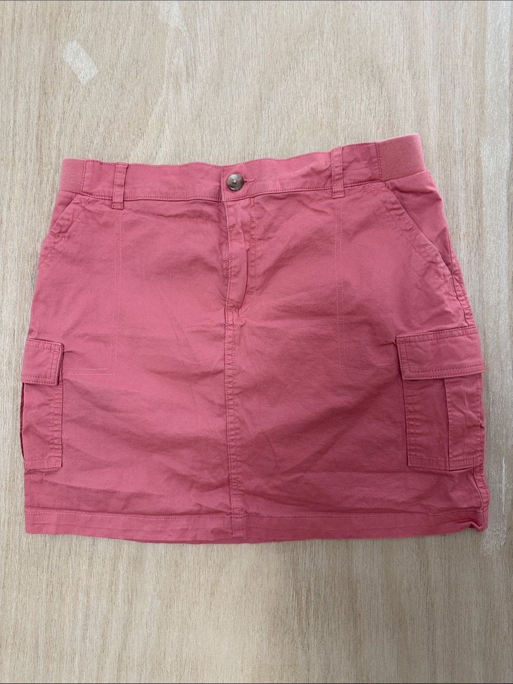 Lee Coral Mid-Rise Skort 12 Medium